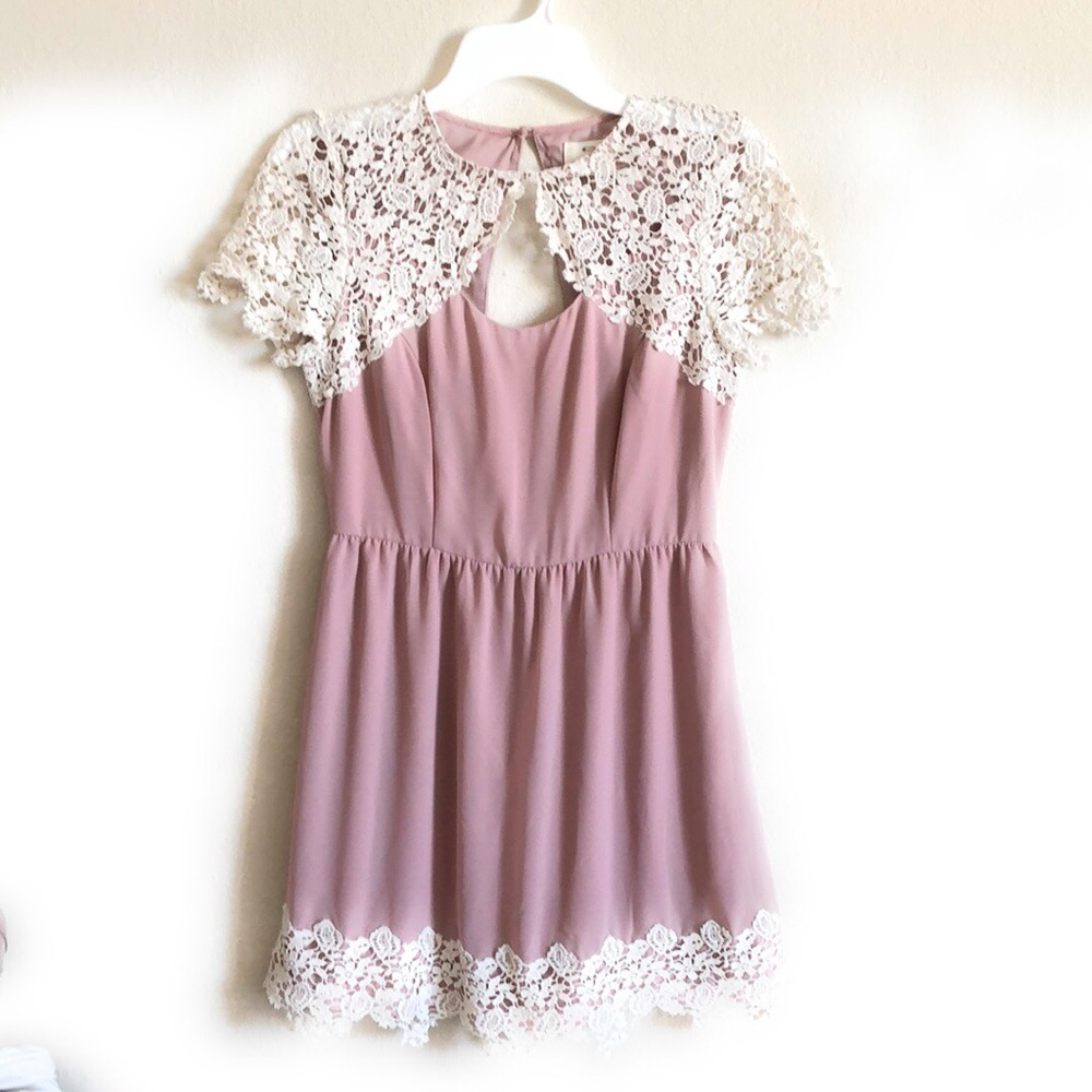 Anthropologie Pins and Needle Flare Dress Medium